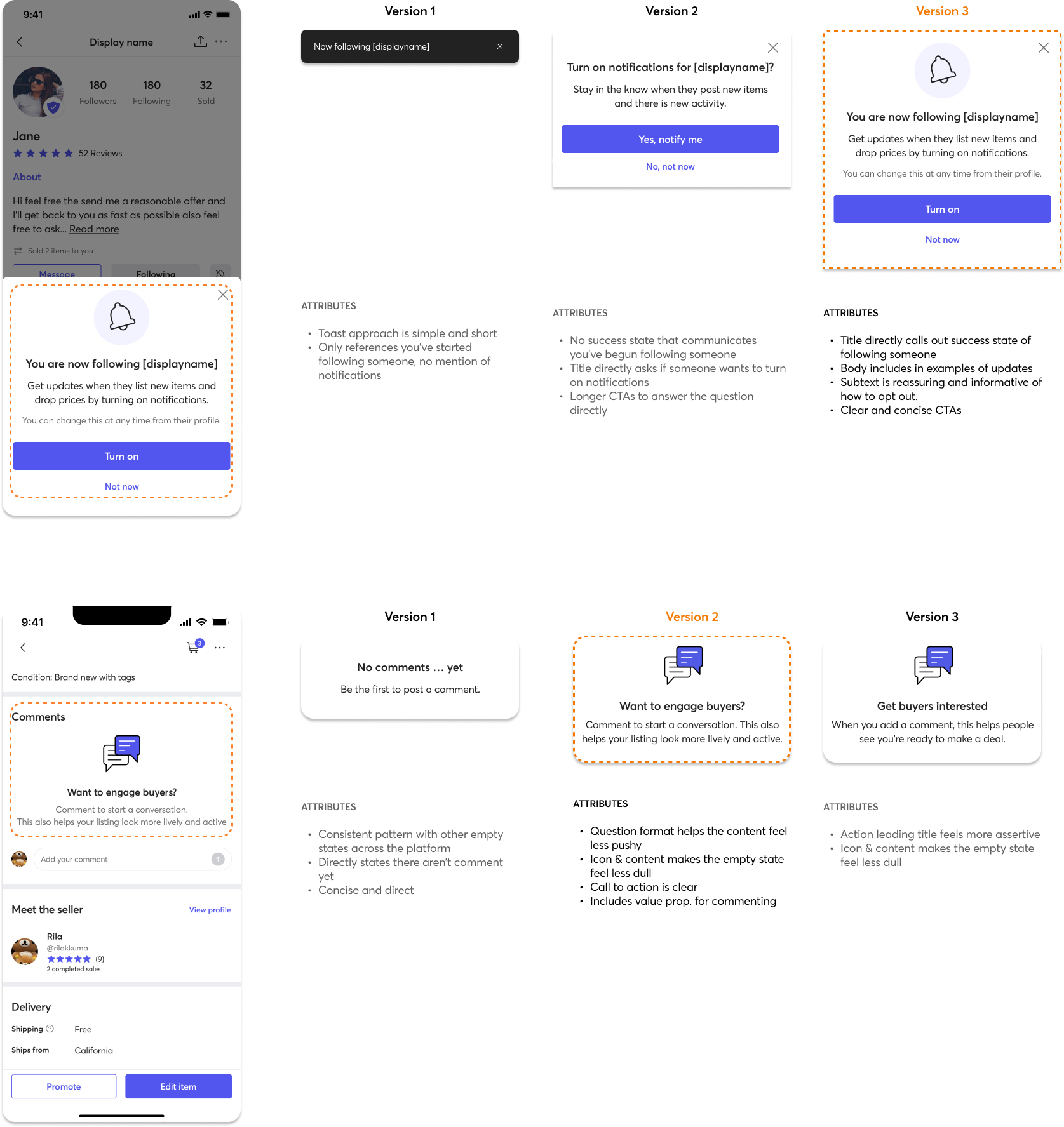 Content tone strategy for community features